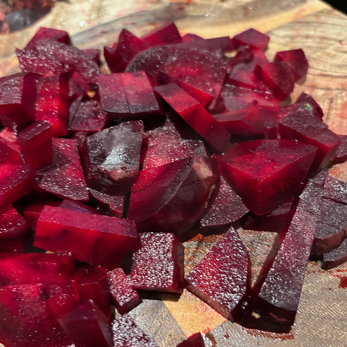 chopped beetroot 